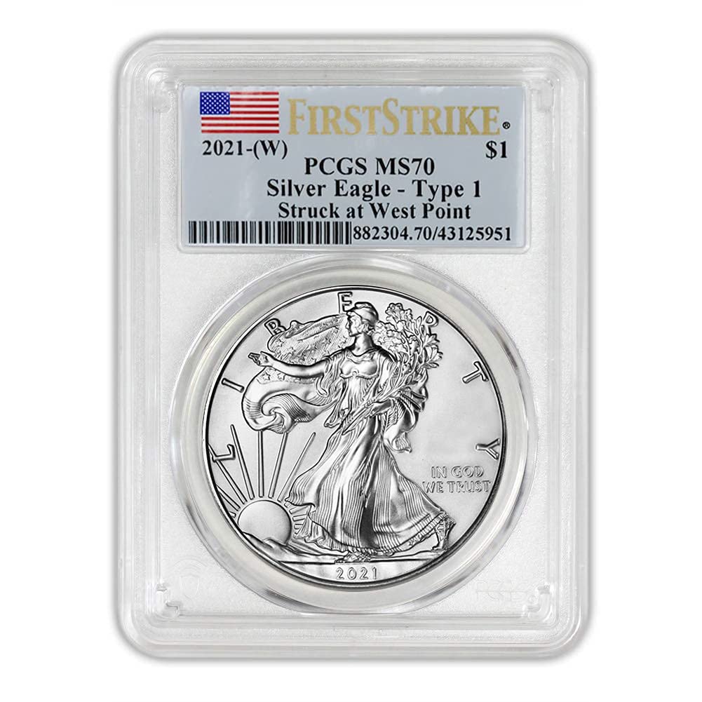 1 oz Silver American Eagle Coin MS-70 Type 1 F96617