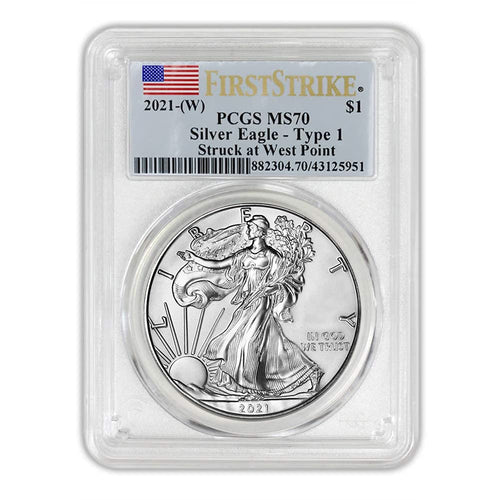 1 oz Silver American Eagle Coin MS-70 Type 1 F96617