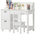Kids Desk and Chair Set with Hutch and Storage G403