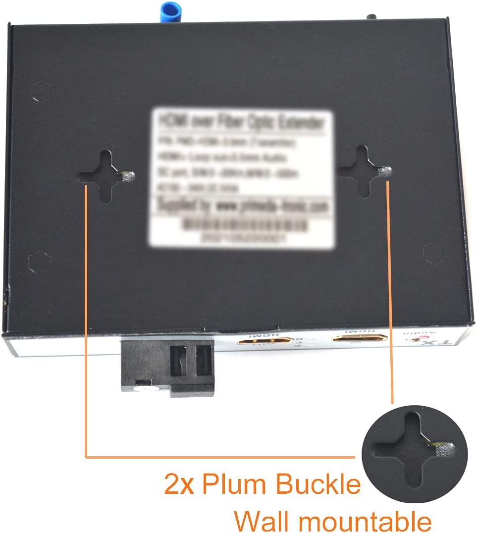 HDMI Extender Over Fiber Optic Cable Singlemode up to 20Km 1080P Transmitter and Receiver Kit K3707