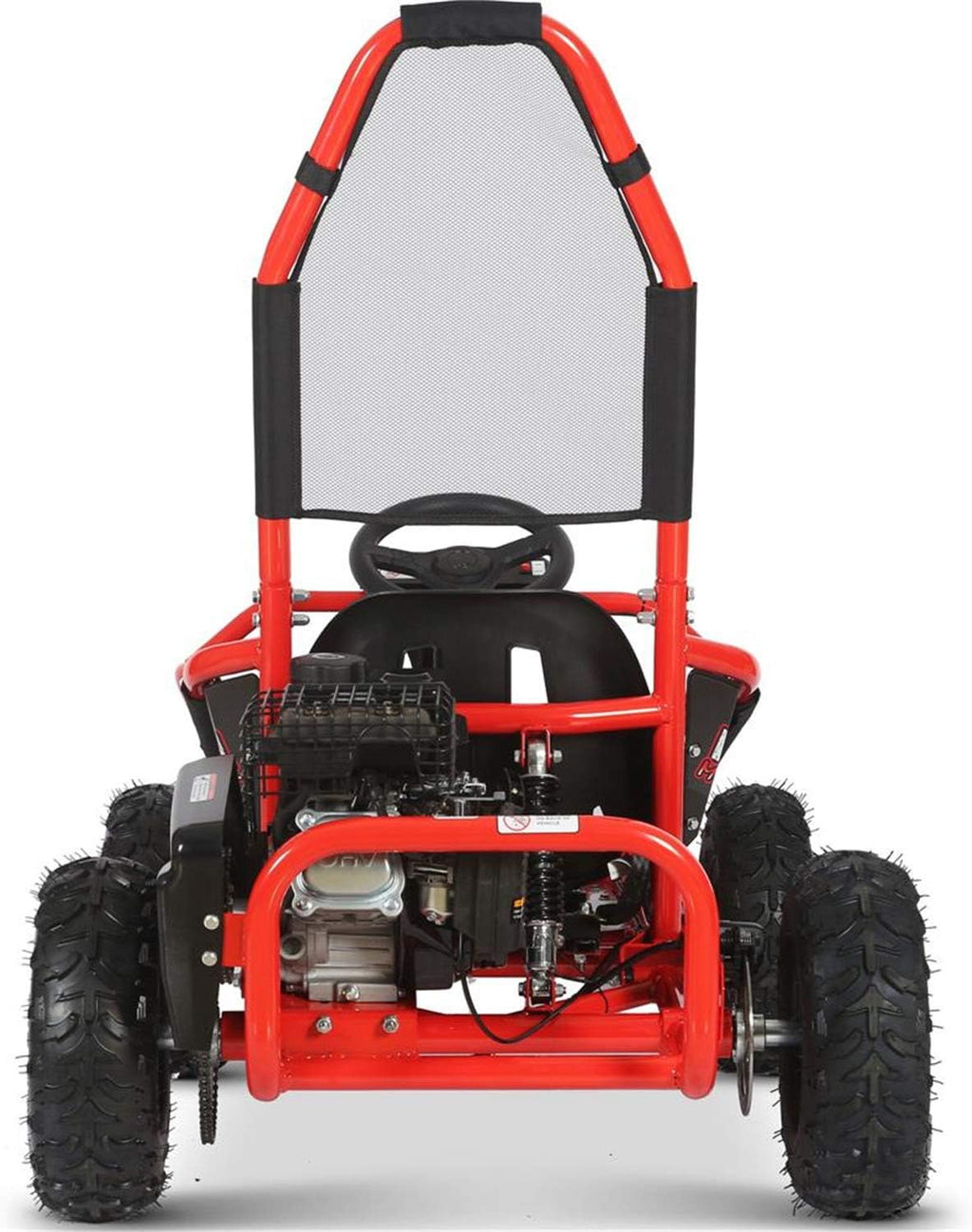 Red 98cc Go Kart Full Suspension A21607