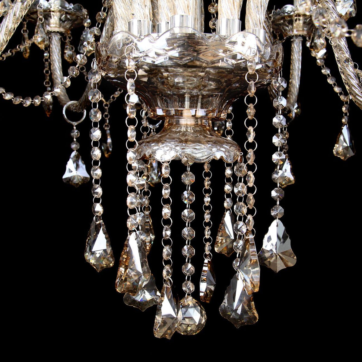 15 Lights Cognac K9 Crystal Chandelier I872