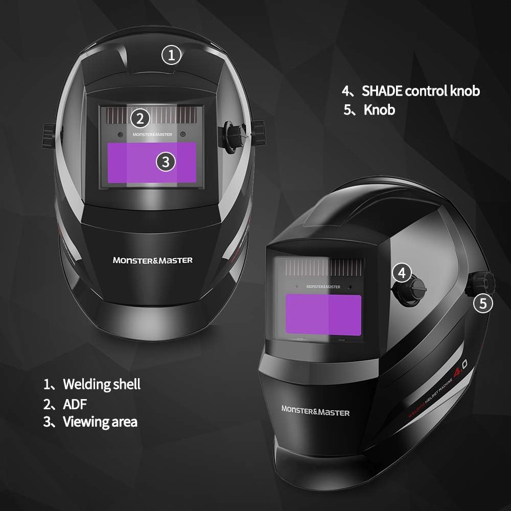 Auto Darkening Welding Helmet, Pack of 2 J2666