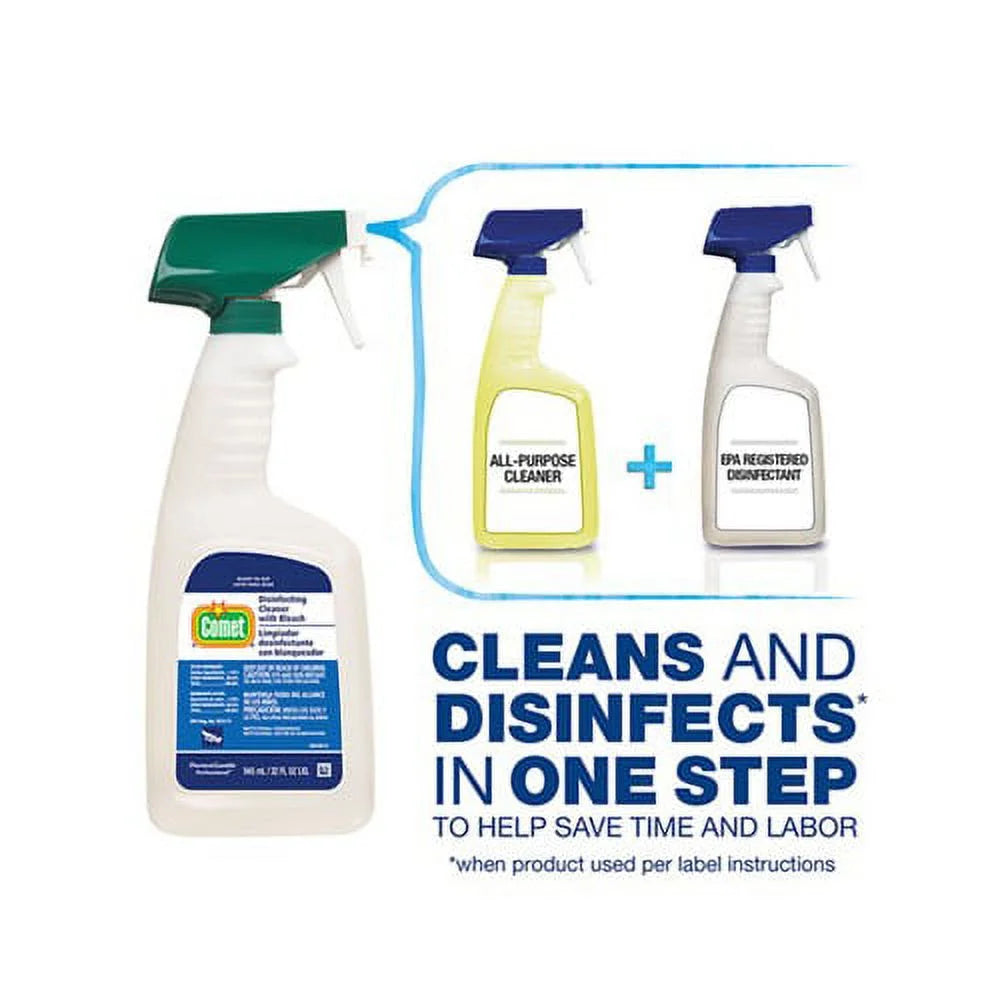 Disinfecting Cleaner with Bleach 32 oz Plastic Spray Bottle S103613