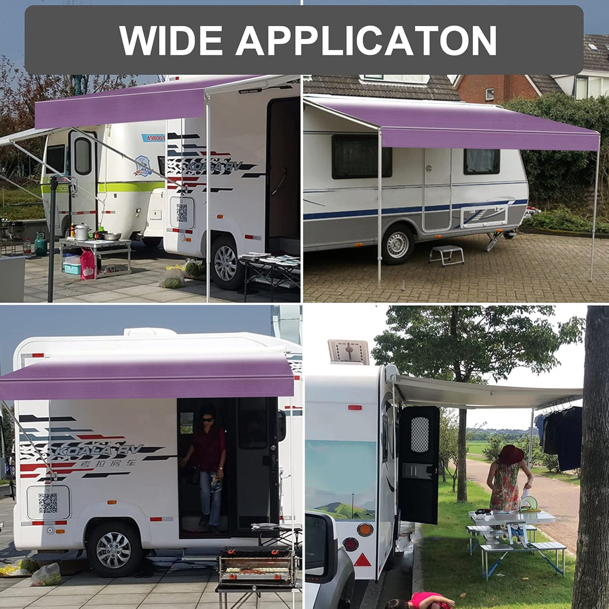 Waterproof Vinyl RV Awning Fabric Replacement 17' X765