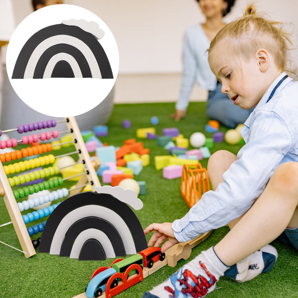 Rainbow Stacking Toy Wooden Building Blocks M307