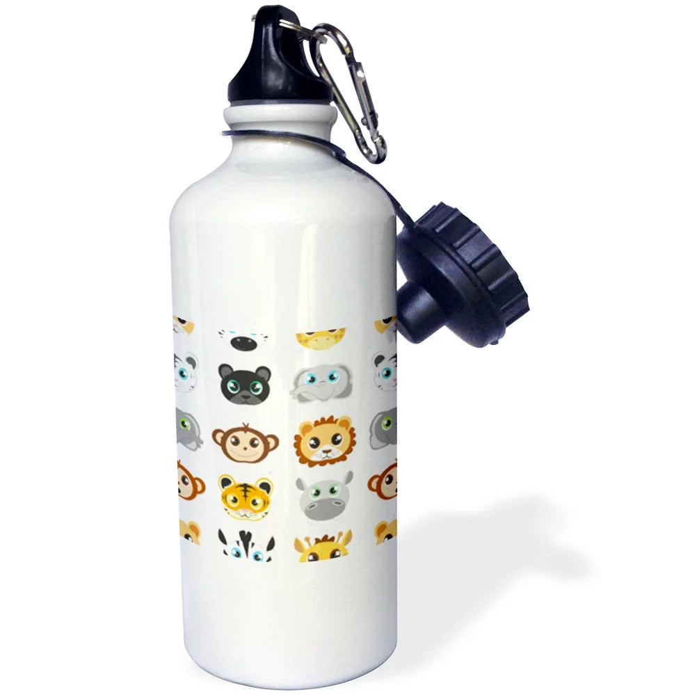 White Sports Water Bottle 21oz O86125