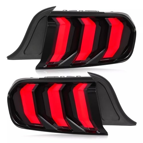 2015-2020 Ford Mustang LED Tail Lights Pair Set V4947
