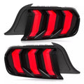 2015-2020 Ford Mustang LED Tail Lights Pair Set V4947