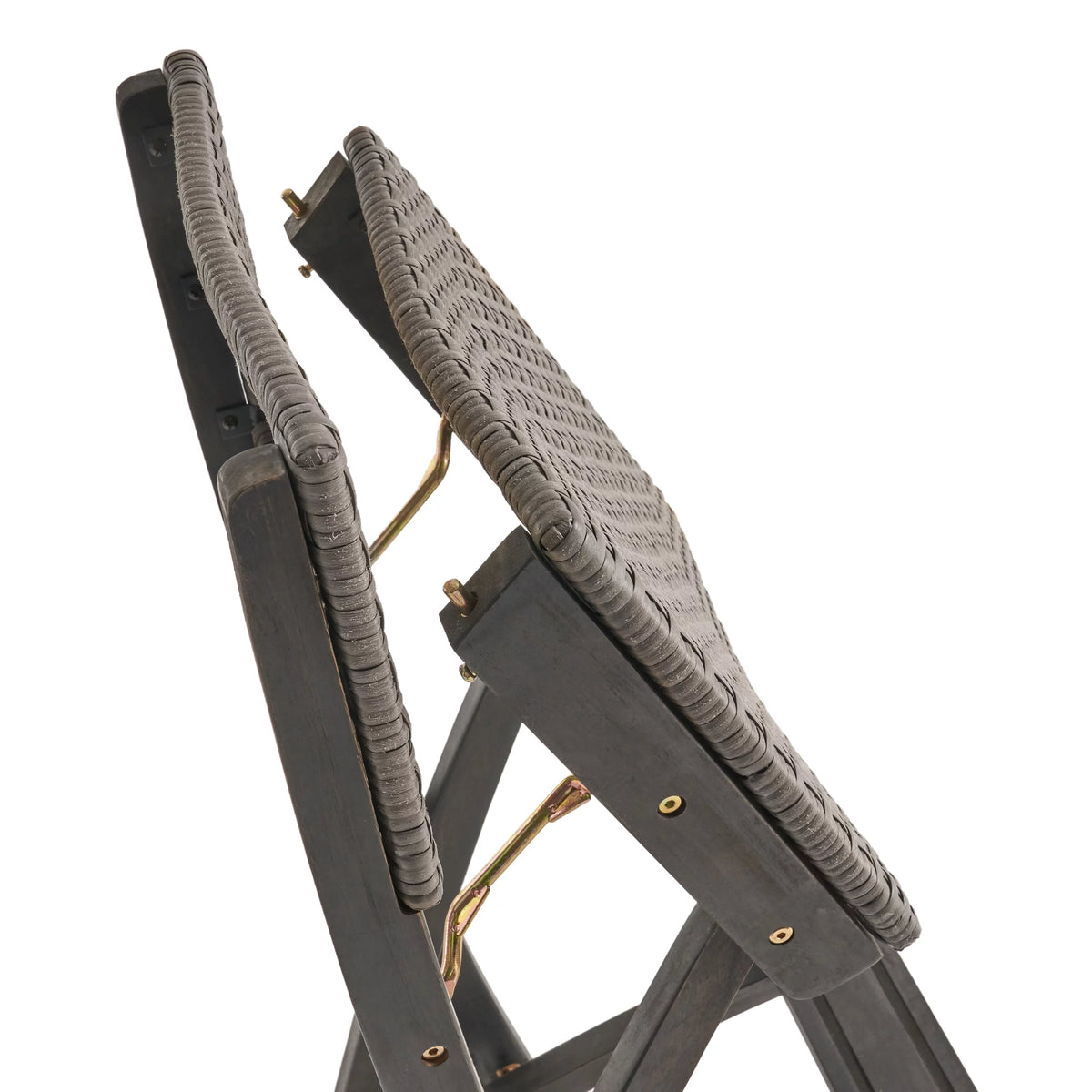 3-Pc Wood and Wicker Bar Height Set U52218