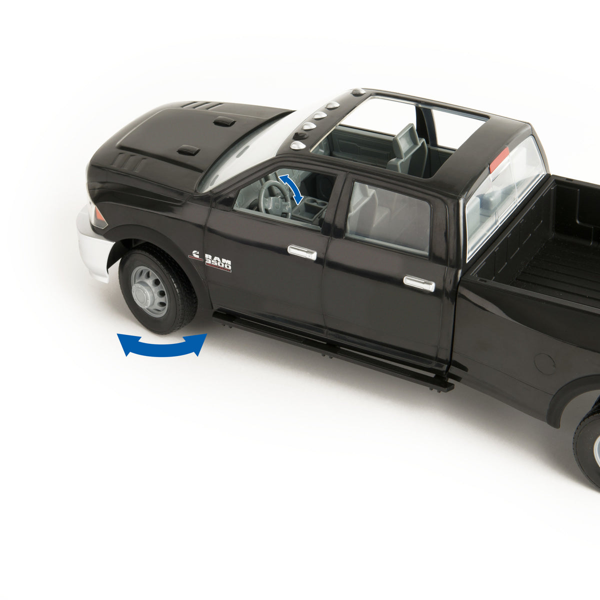 1:16 Scale Ram 3500 with Gooseneck Trailer and Case Construction SV280 Skid Steer Y165908