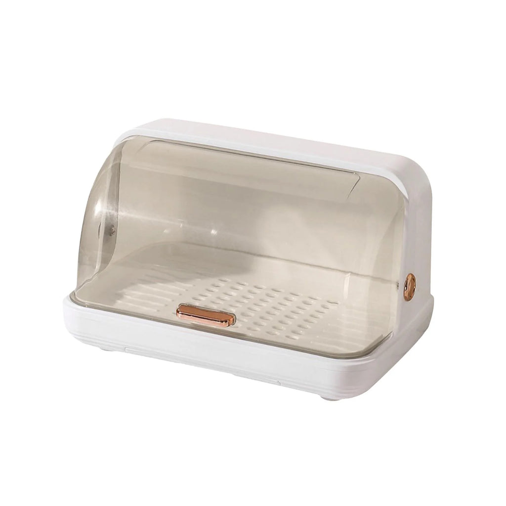 White Dustproof Baby Bottle Drying Rack with Drainer and Lid E7150