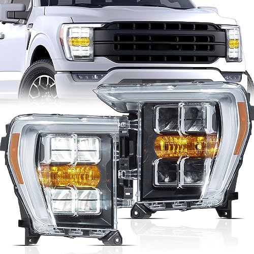 LED Headlights Assembly with Sequential Turn Signal and Dynamic Animation DRL N197721