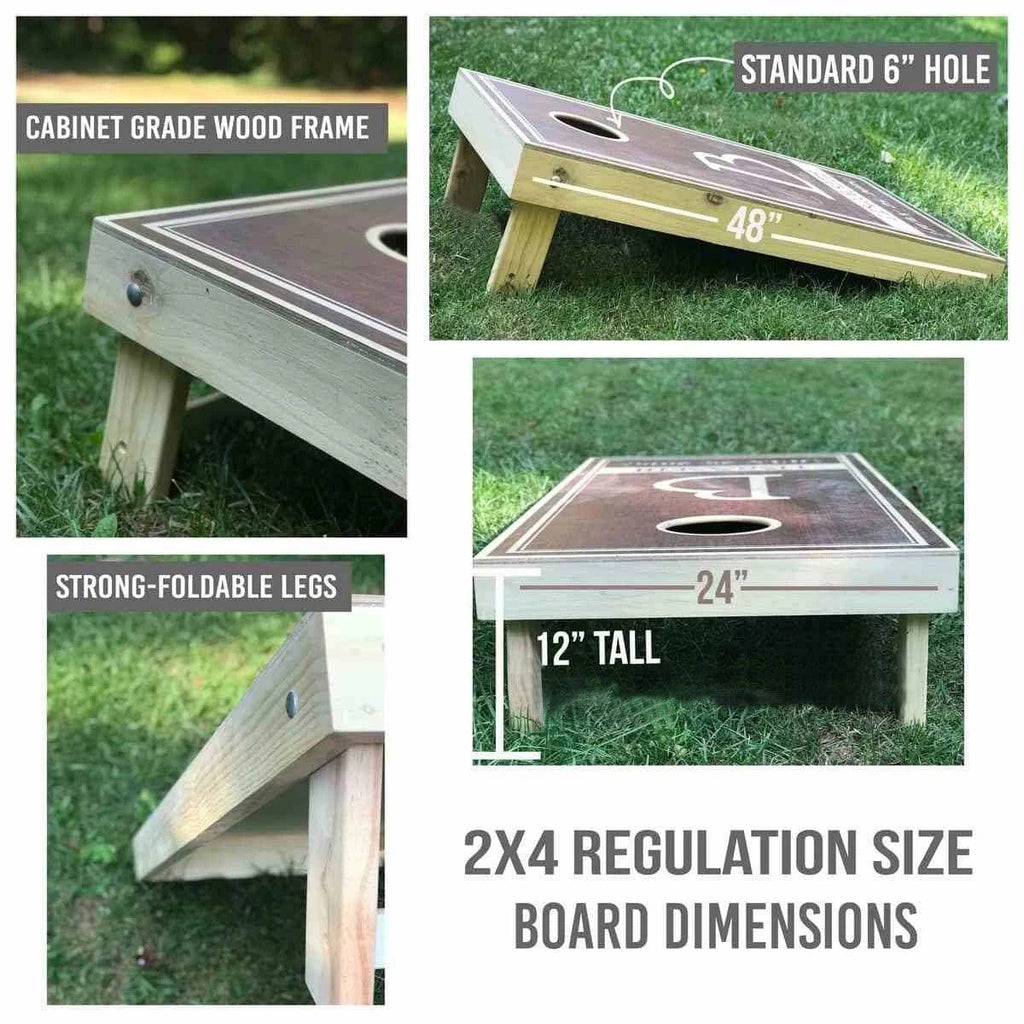 Solid Wood Cornhole Board Set D2957