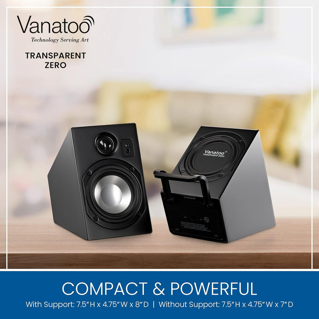 Black Set of 2 Powered Speakers U9364