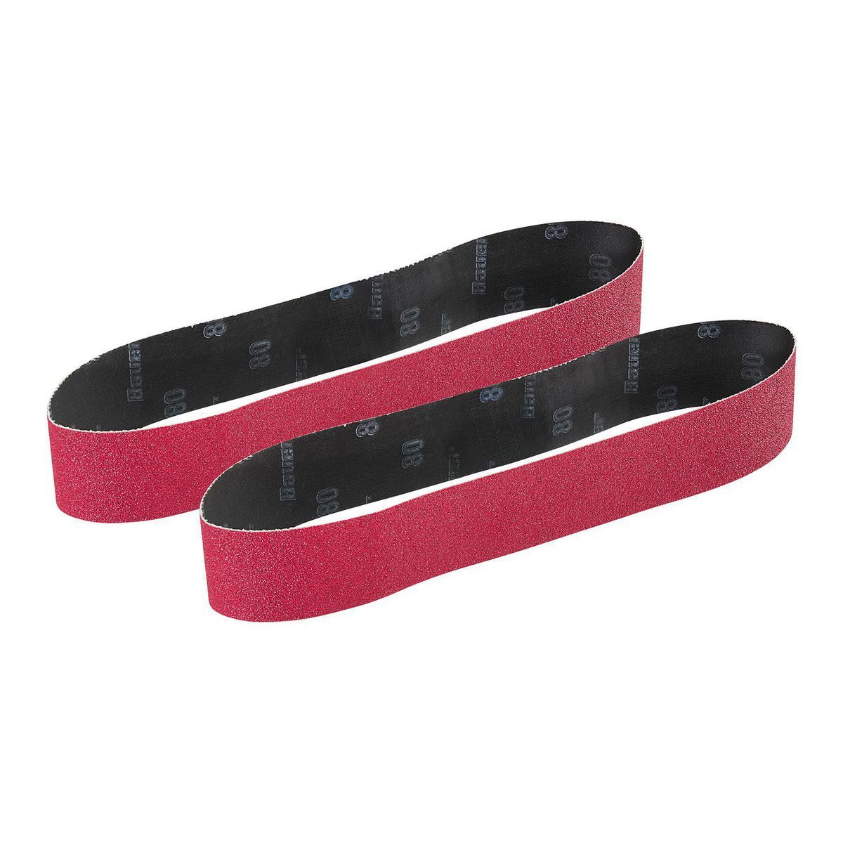 2 in. x 28 in. 80 Grit Zirconia Alumina Sanding Belts 2-Pack V9463
