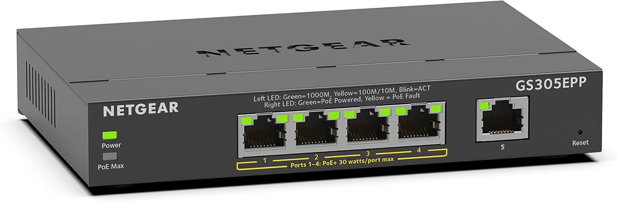 16-Port PoE Gigabit Ethernet Plus Switch with 15 x PoE+ @ 180W, 1 x 1G SFP Port H6315