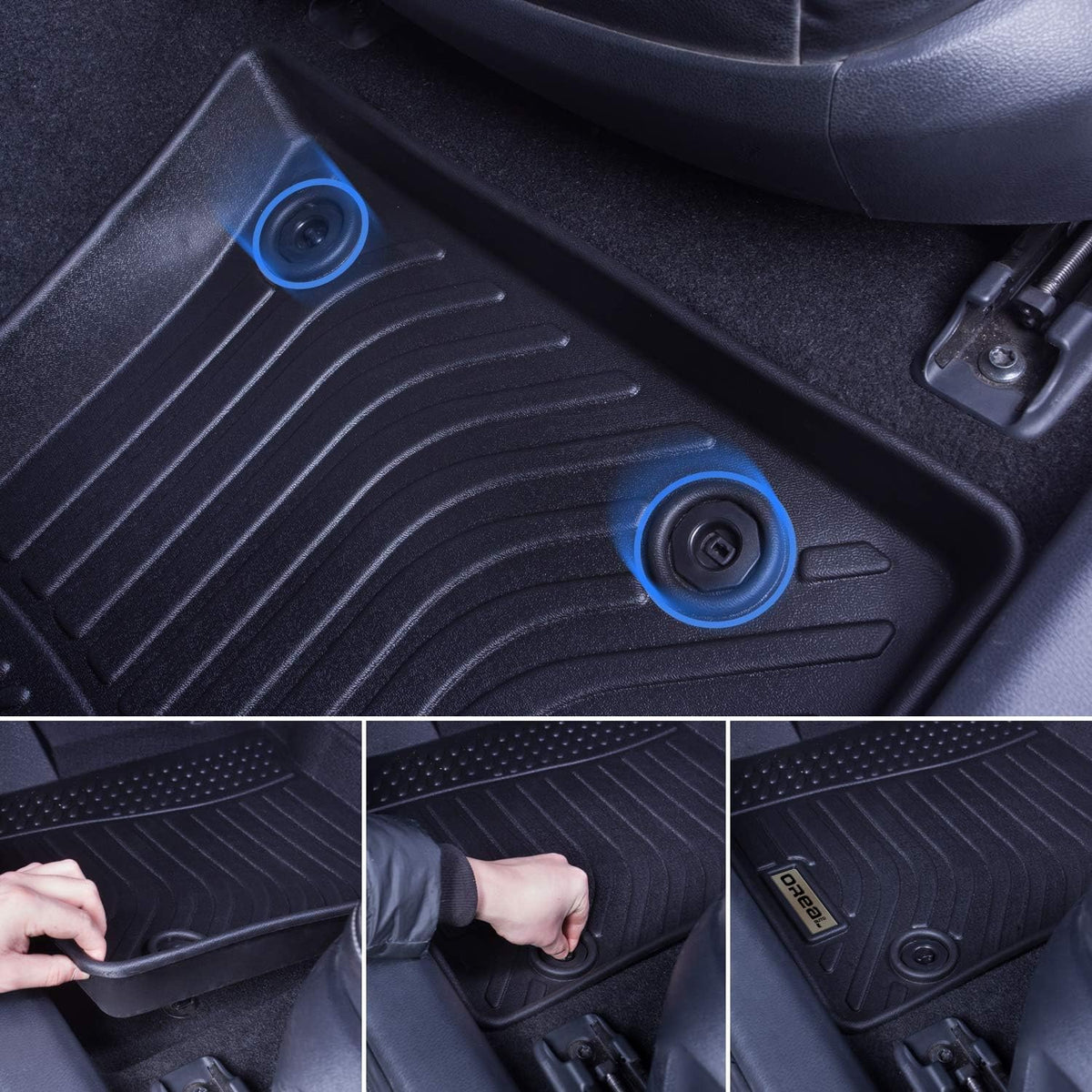 Black Floor Mats Liners R962