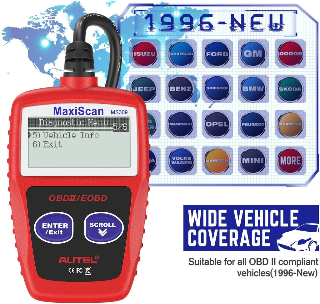 OBD2 Scanner Universal Car Engine Fault Code Reader Y6889