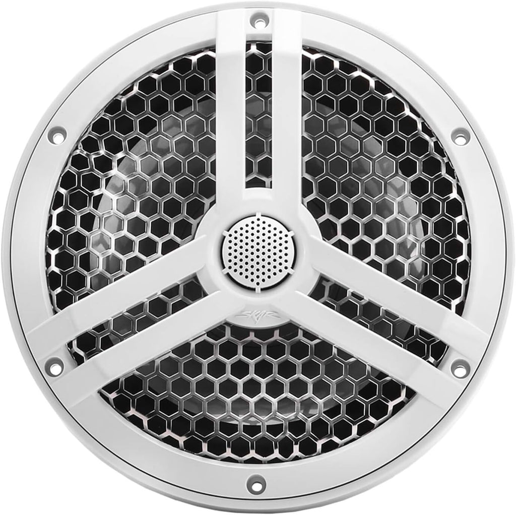 8" 2-Way Marine Coaxial Speakers, Pair (White) Y27603