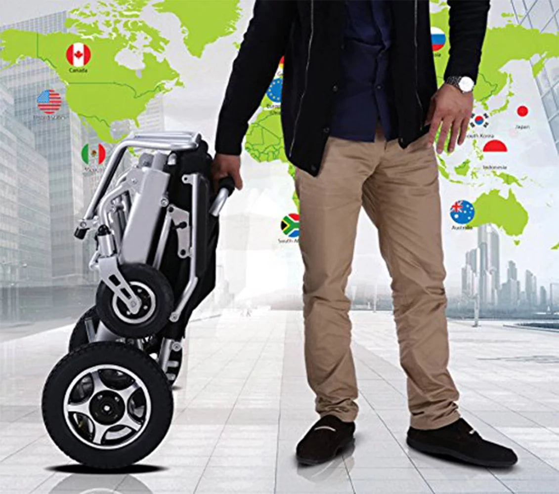 Super Lightweight Foldable Electric Wheelchair with Detachable Battery T9925