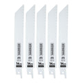 6 in. 14 TPI Bi-metal Reciprocating Saw Blades, 5 Pack R20974