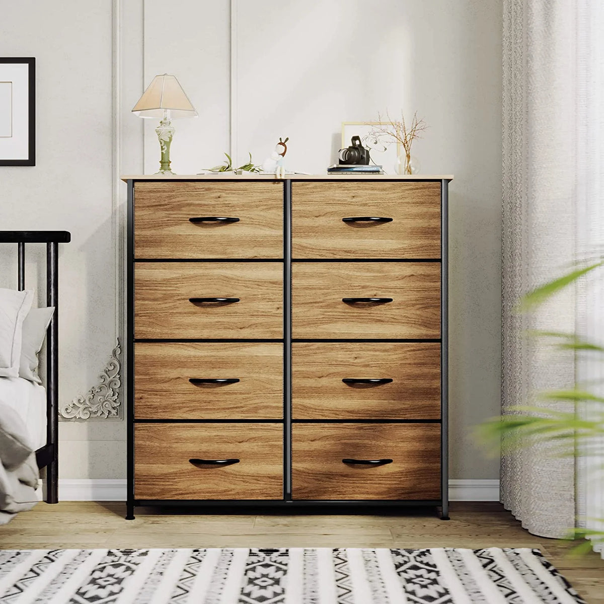 8 Drawer Fabric Dresser L434
