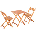 3 Piece Wooden Patio Bistro Set X640