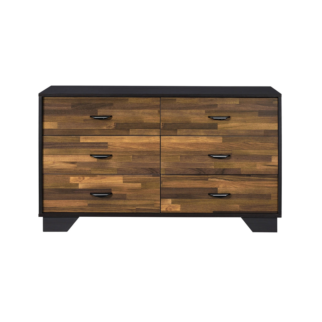 Walnut 6-drawer Dresser X8244