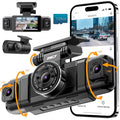 4 Channel Dash Cam 360° View 1080P with 128GB SD Card D645