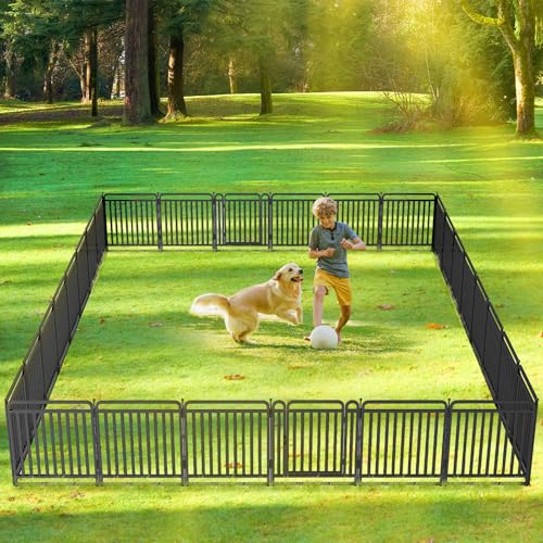 32 Inch 16 Panels Foldable Metal Dog Playpen with Doors V153