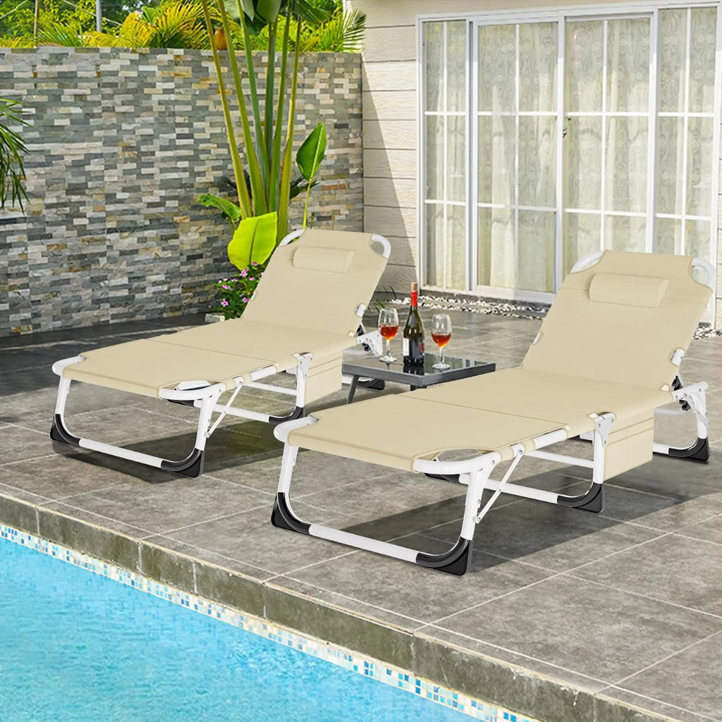 Folding Tanning Chair with Face Arm Hole P525775