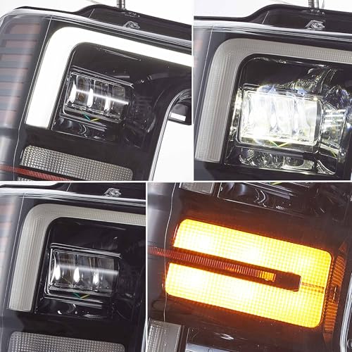 LED Headlights Assembly with Sequential Turn Signal and Dynamic Animation DRL N197721