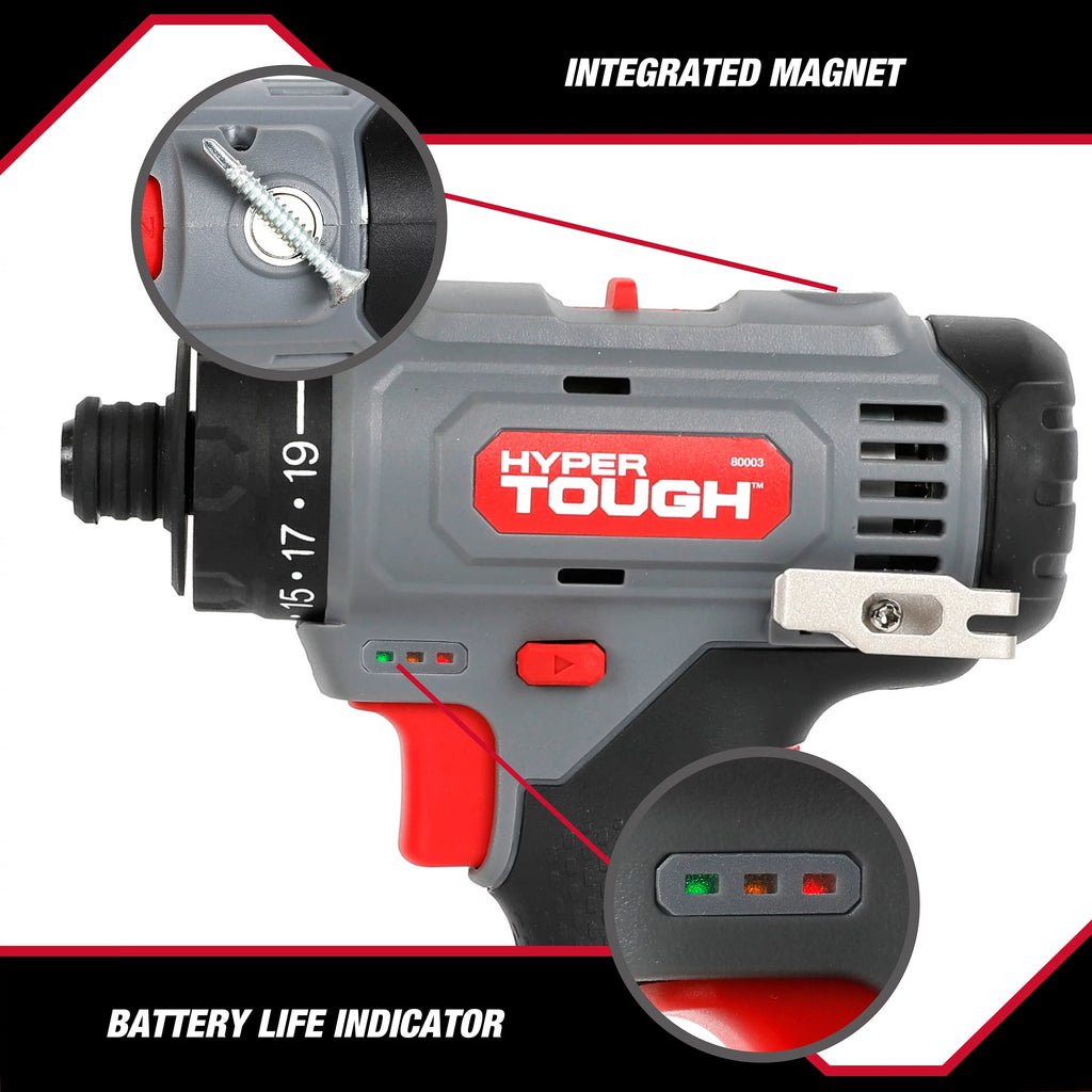 12V Max Lithium-Ion 3-in-1 Multi-Head Power Drill Set with Battery and Charger I716