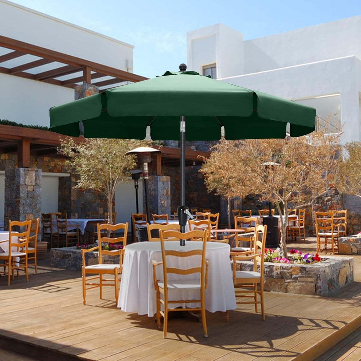 10' Blue Patio Umbrellas D83363