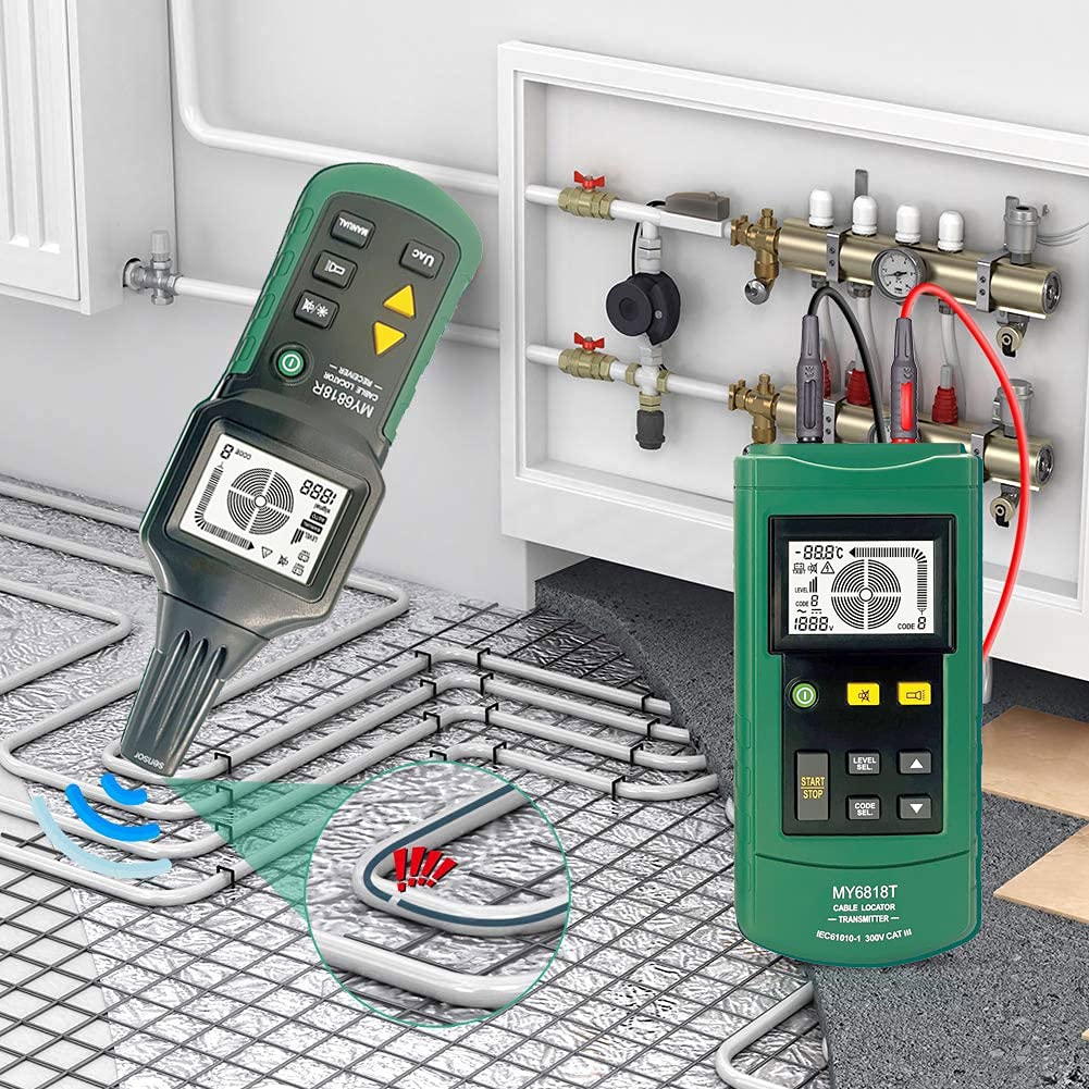 Wire Tracker Telephone Cable Locator 12-400V AC/DC Wire Detector Cable Toner Finder D38226