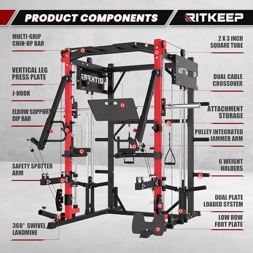 Smith Machine with Jammer Arms & Leg Press P87120