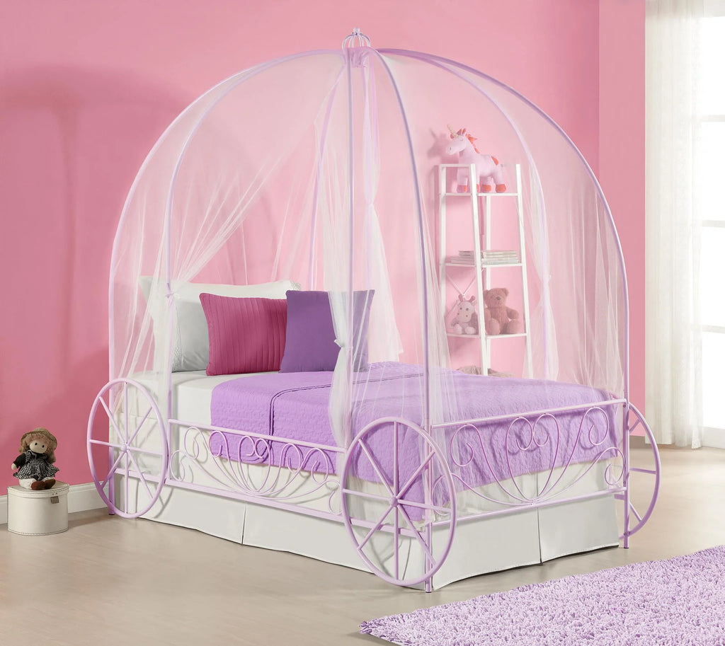 White Metal Twin Bed U472678