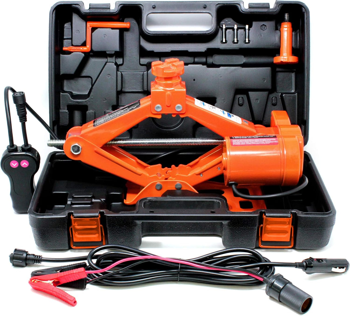 3-Ton Scissor Tire Jack Kit with Carrying Case Pack of 2 T191