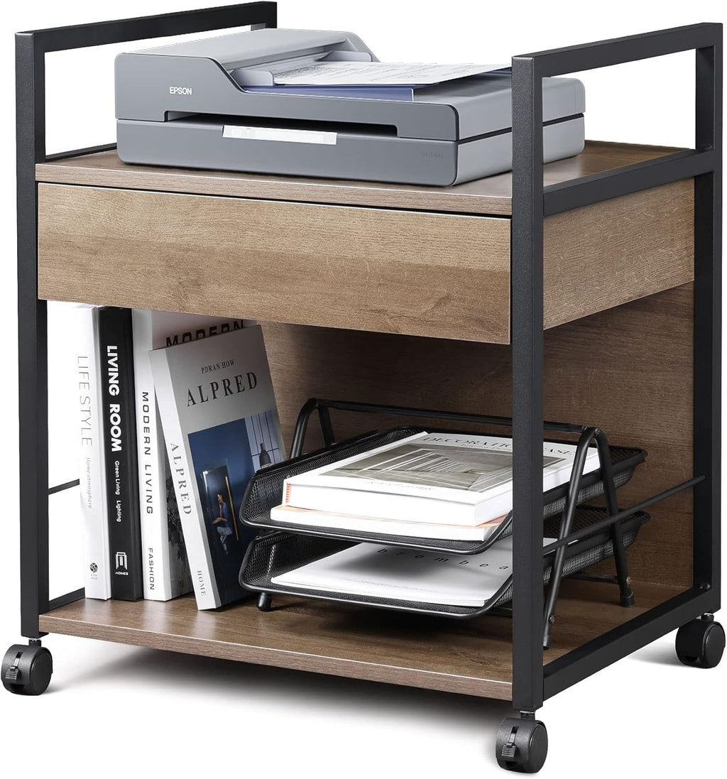 Mobile Printer Stand with Storage Drawer H403
