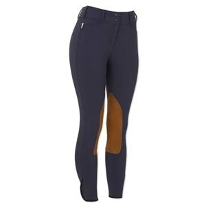 Black & Blue Mid Rise Breech with Tan Patch S238962
