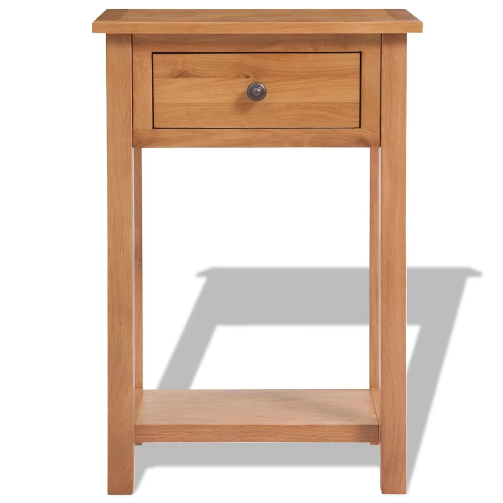 Solid Oak Wood Console Table E513