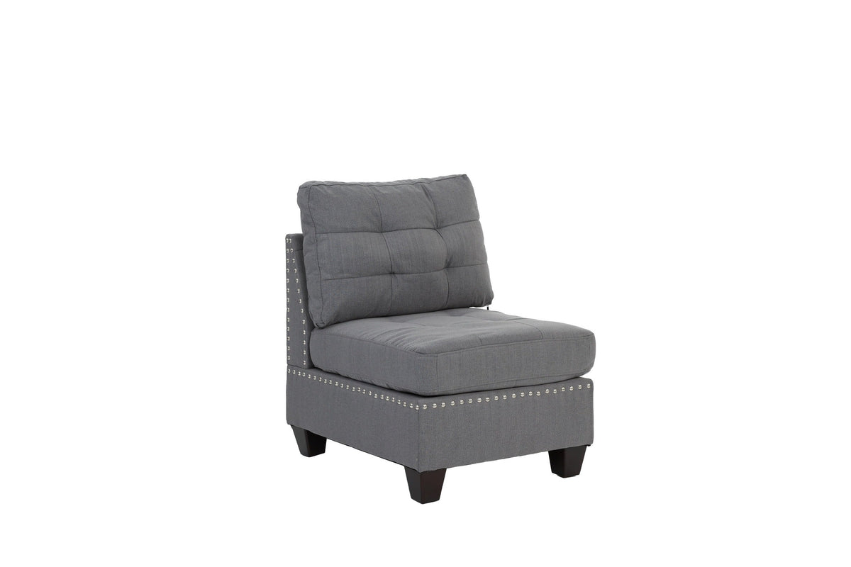 5 Pcs Modular Sofa Set Gray S28654