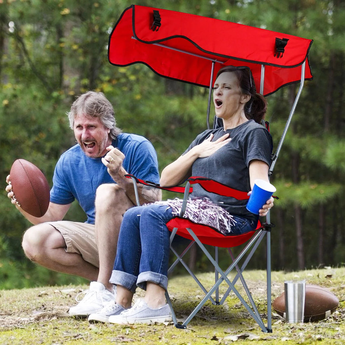 Portable Foldable Beach Canopy Chair 330LBS G611