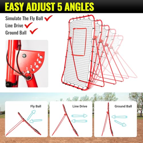 Adjustable Baseball Rebounder Net with Strike Zone M409733