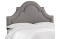Black Velvet Arched Headboard Full Z900280