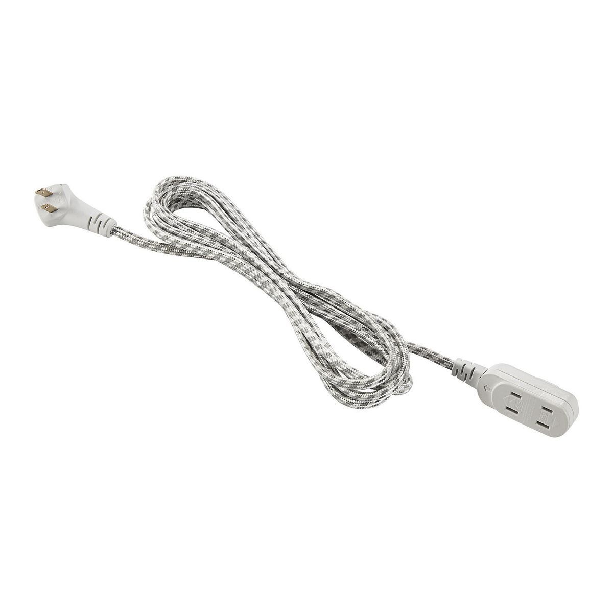 16/2 Gauge Flat Plug Braided Indoor Extension Cord O28252