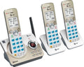 White/Champagne DECT 6.0 Expandable Cordless Phone System with Digital Answering System V201