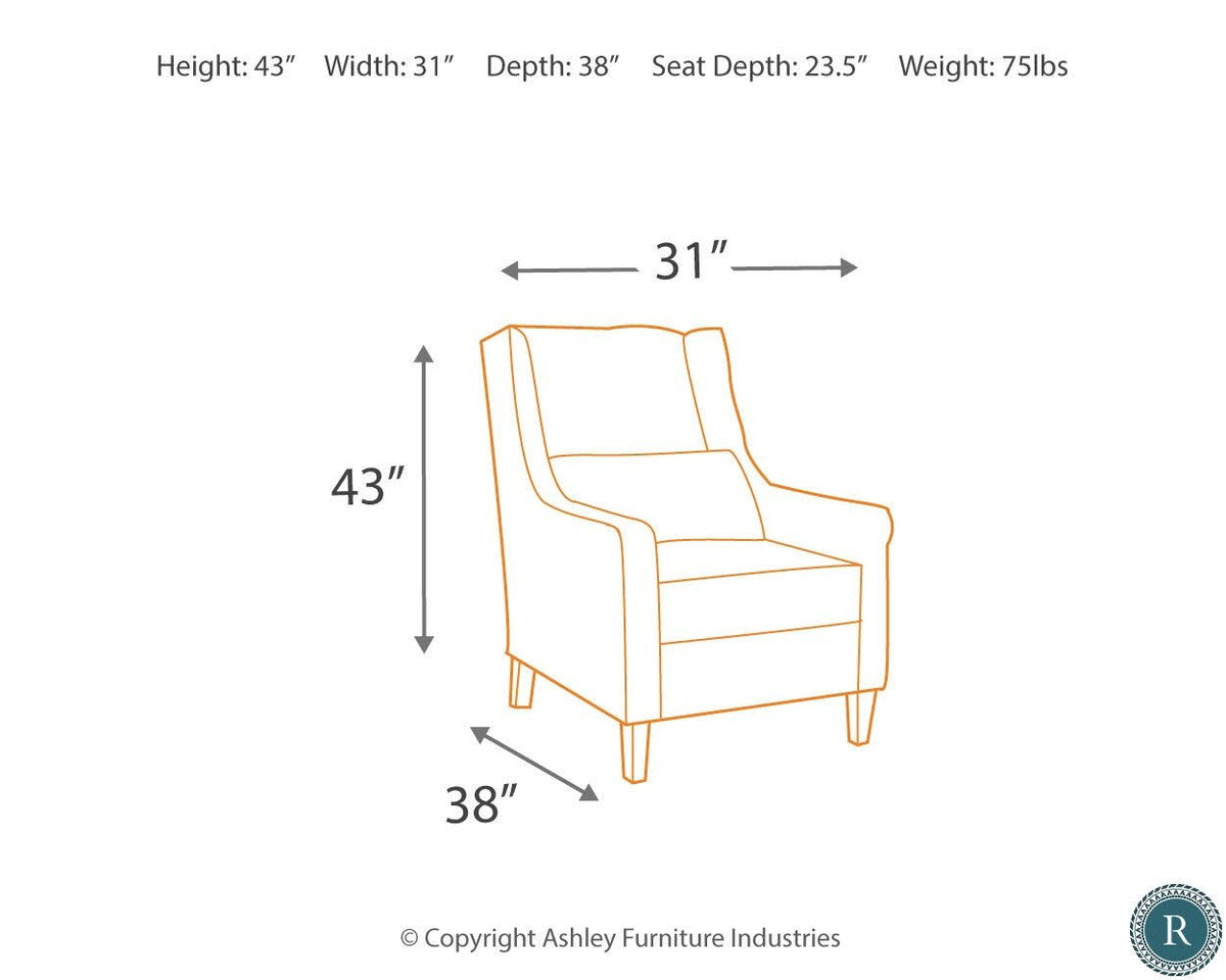Smoke Accent Chair Y2688