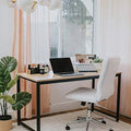 55.1" Computer Writing Desk with Metal Frame L261